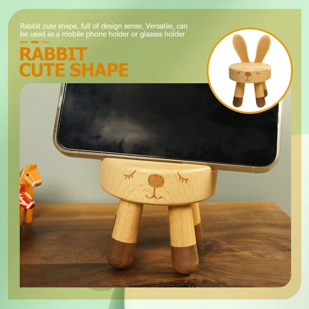 Premium Wooden Desktop Phone Holder Adjustable Creative Cellphone Stand for Home Office Decor Universal Smartphone Support