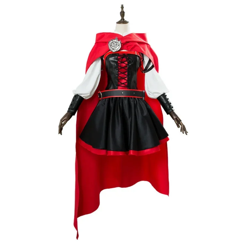 New Ruby Rose red suit costume rode play dress Halloween uniform