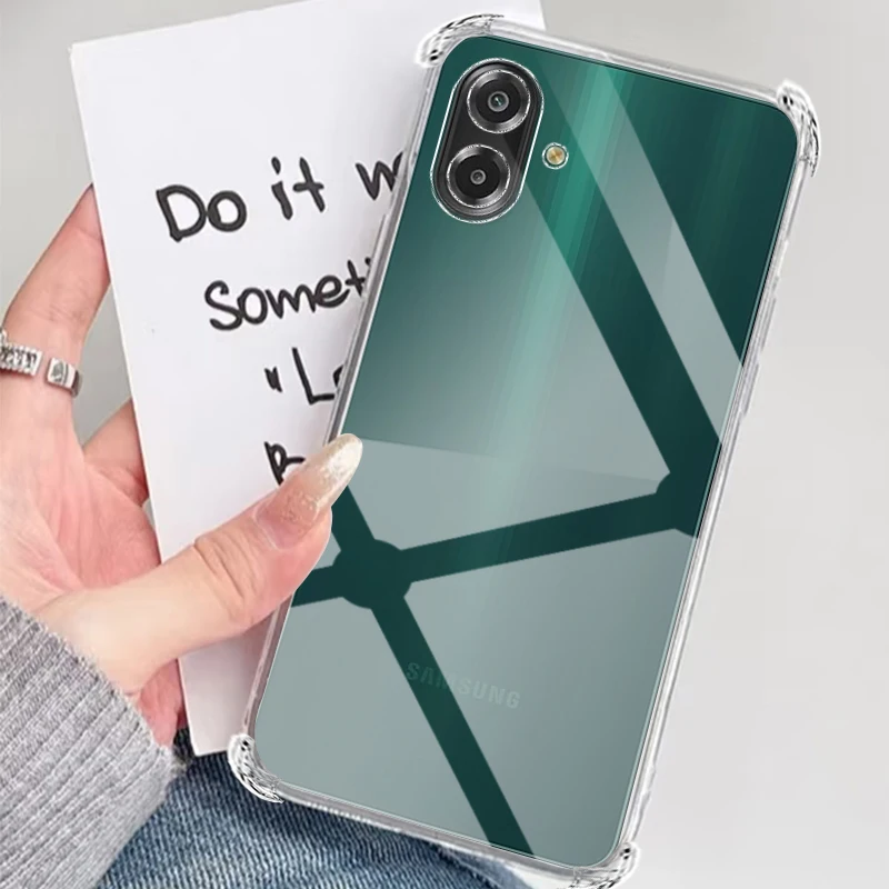 حافظة لهاتف سامسونج جالاكسي F07 F56 F55 F54 F36 F23 F16 F15 F41 F14 F06 F05 F04 X Cover7 Pro 5G أغطية خلفية شفافة