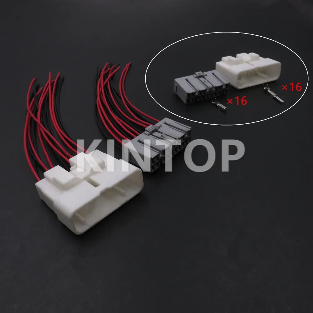 1 Set 16 Pins 6240-5088 AC Assembly Electric Wire Socket For Car 6240-1158 Auto Cable Plug Male Female Unsealed Connector
