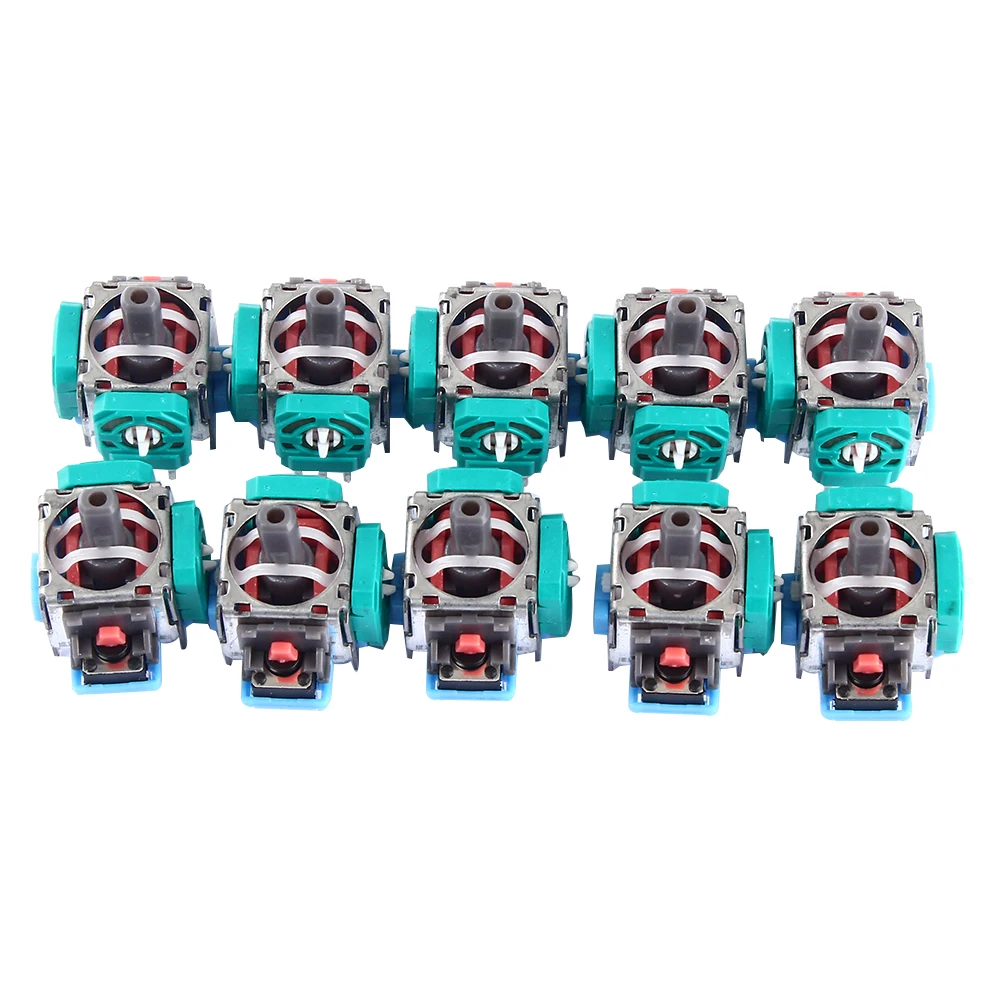 10 قطعة عصا التحكم التناظرية ثلاثية الأبعاد استبدال عصا التحكم التناظرية ثلاثية الأبعاد وحدة الاستشعار عصا الإبهام لوحدة تحكم بلاي ستيشن 4 غمبد