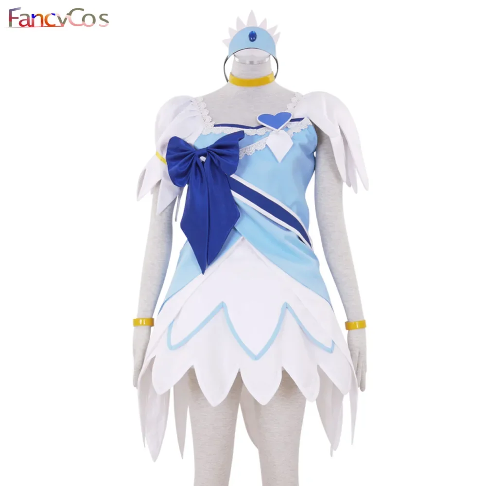 Anime Dokidoki! PreCure DokiDoki Pretty Cure Diamond Rikka Hishikawa Girls Party Dress Cosplay Costume Halloween Carvinal