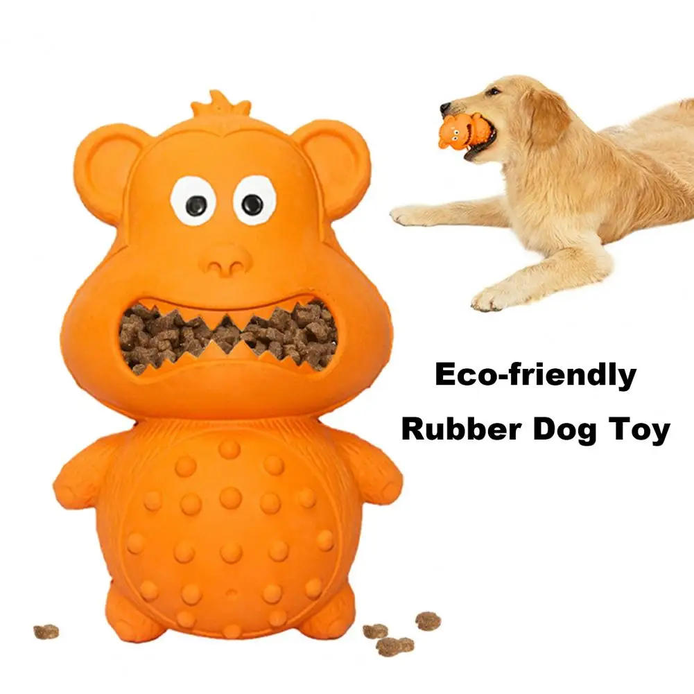 Chew Toy for Medium Dogs Durable Rubber Dog Chew Toy for Chewers Squeaky Puppy Toy Dog for Tooth Molar Grinding Tough Dog Chew