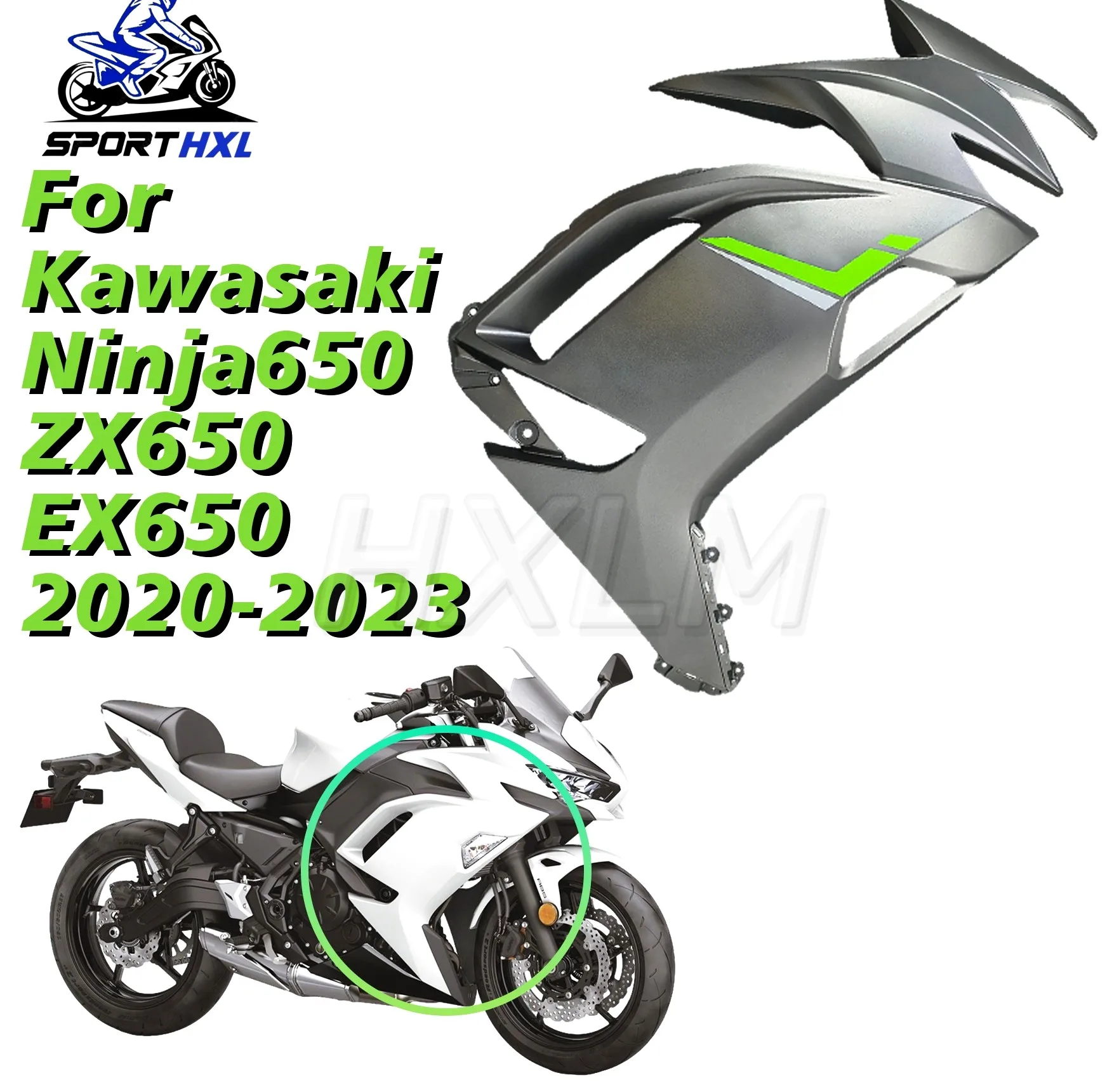 Racing Motor Reliable Side panel For Kawasaki Ninja650 ZX650 EX650 2020-2023 Side fairing Side cover Side protector ABS Molded P
