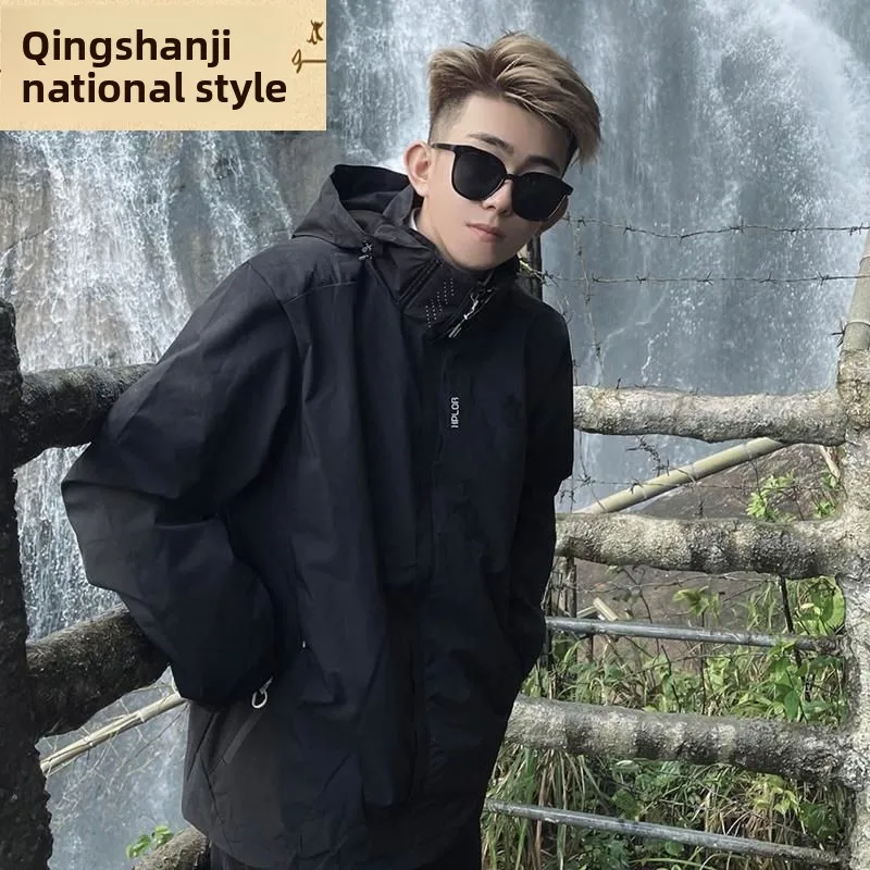 

Loose ex Outdoor Climbing Jaet American Functional Sle Autumn Winter Workwear Versatile Couples Faion Outerwear