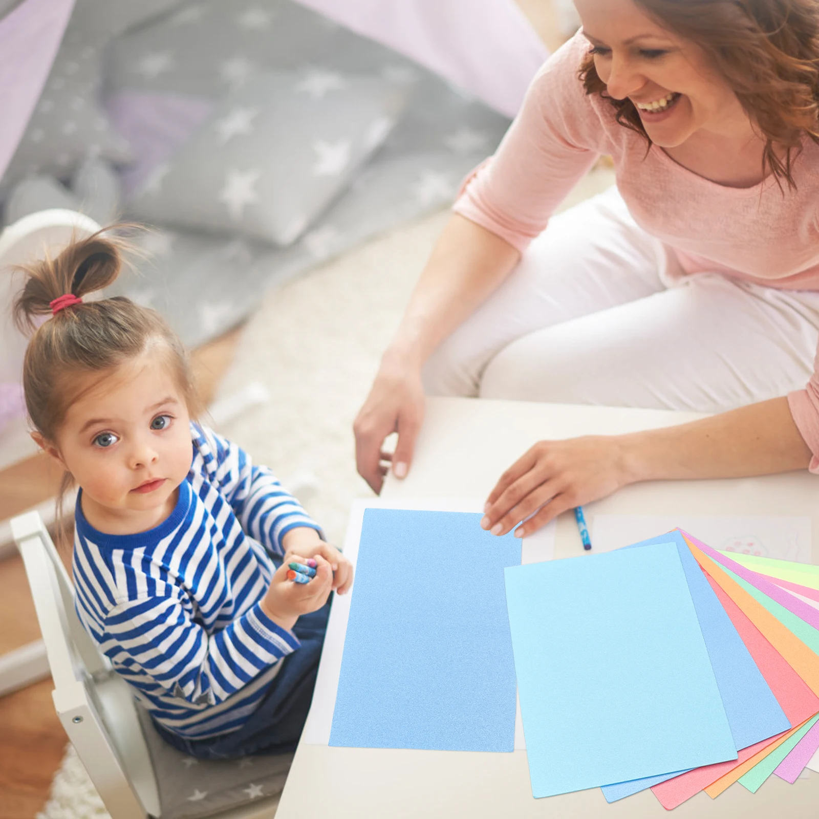 

10 Pcs Kids Drawing Pad Children's DIY Painting Board Baby Foam Paper Printmaking Pads Tools for