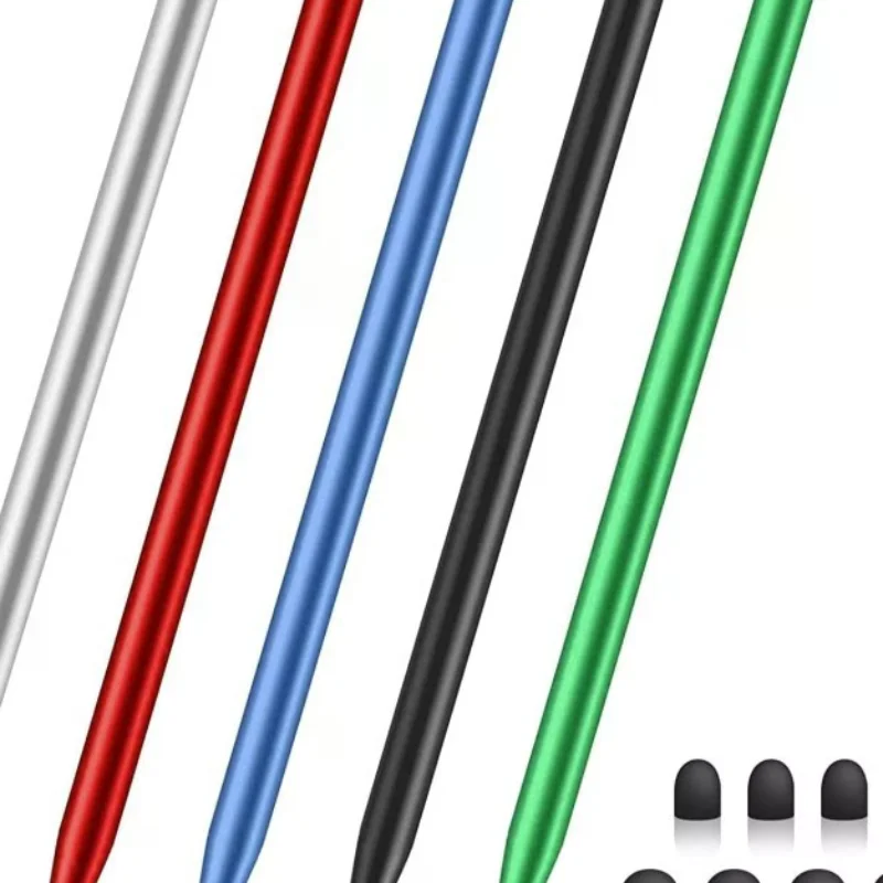 

Высокое качество, универсальный карандаш, двойная силиконовая головка, сенсорный емкостный экран, стилус Caneta, емкостная ручка для планшета, смартфона