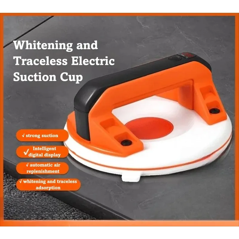 New Silicone Electric Vacuum Seamless Glass Sucker with Large Suction and Automatic Pressure-supplementing Ceramic Tile