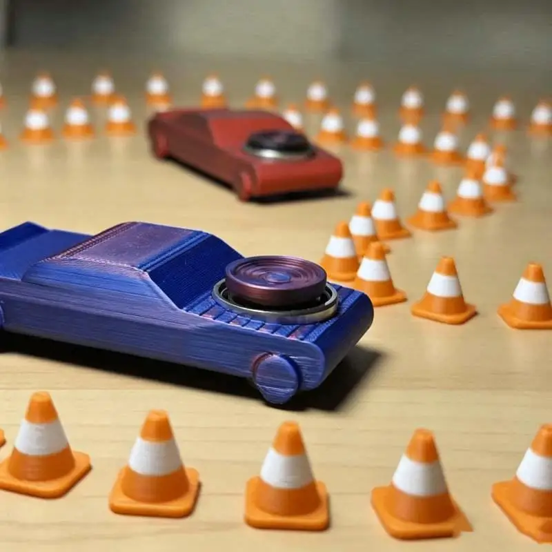 Durable Mini Pocket Drift Car Fidget Toy Rotating Gyro Desktop Racing Stress Reliever for Office Workers Anxiety Relief