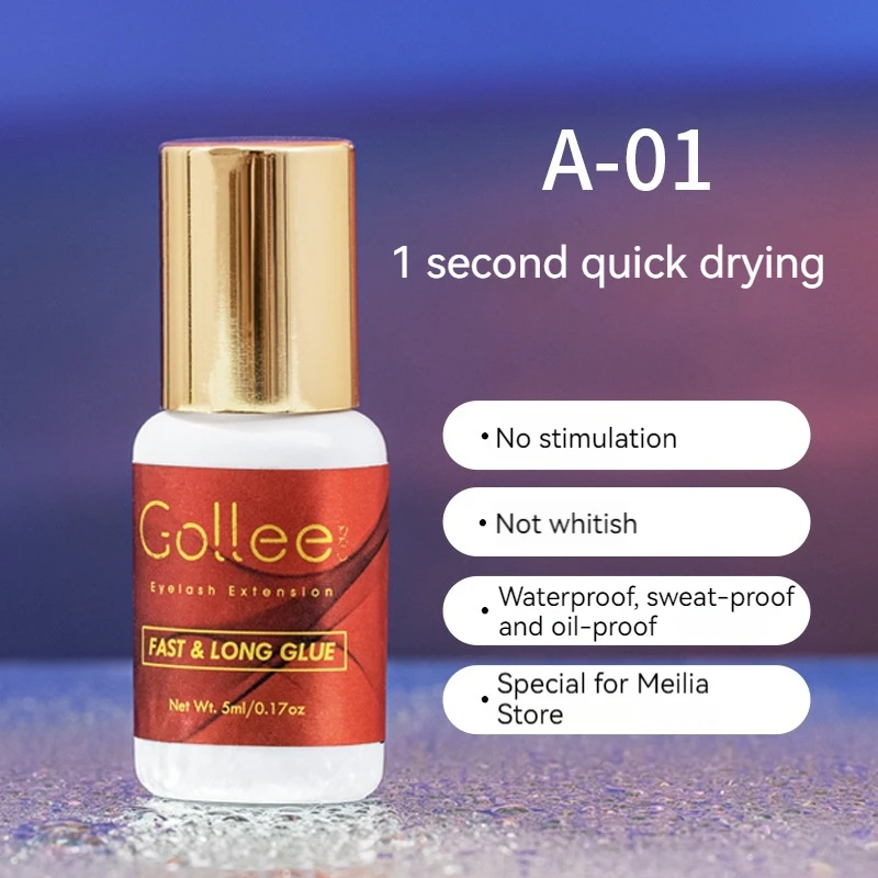 Gollee Lash Extension Glue 5ml Lash Glue Wholesale Eyelash Extension Glue Waterproof 1s Fast Drying Lash Extension Makeup Tools