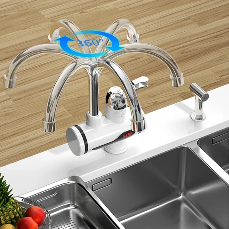 3000W scaldabagno senza serbatoio rubinetto doccia scaldabagno istantaneo rubinetto elettrico riscaldamento acqua calda istantanea per cucina bagno