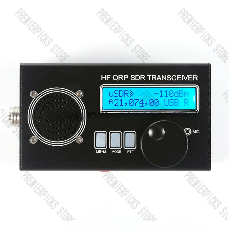 Latest Firmware R1.20W USDX USDR SDR Transceiver 8-band USB, LSB, CW, AM, FM HF SSB QRP  with  Built-in Battery