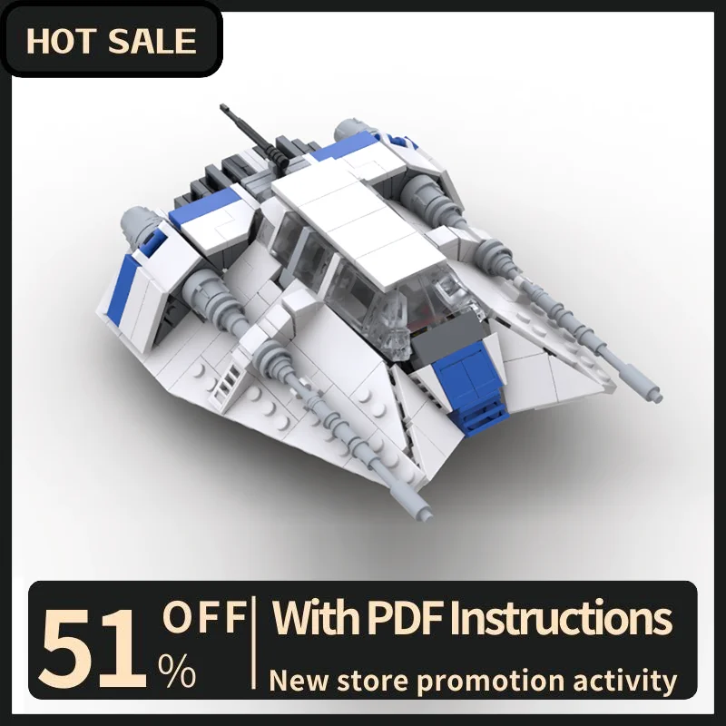 

New 467Pcs Famous Star Battle Movie Moc T-47 Snowspeeder Model Building Blocks Diy Creative Ideas Kids Toys Birthday Gifts