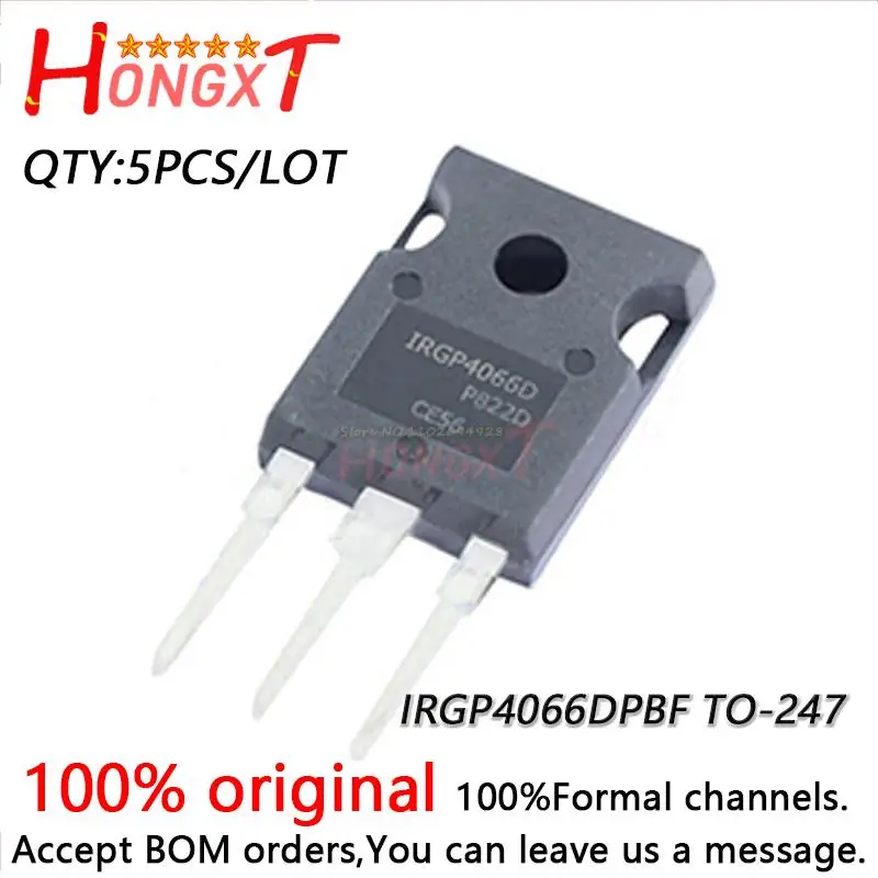 

5PCS 100% NEW Original IRGP4066DPBF IRGP4066D TO-247 IGBT power transistor 90A 600V.