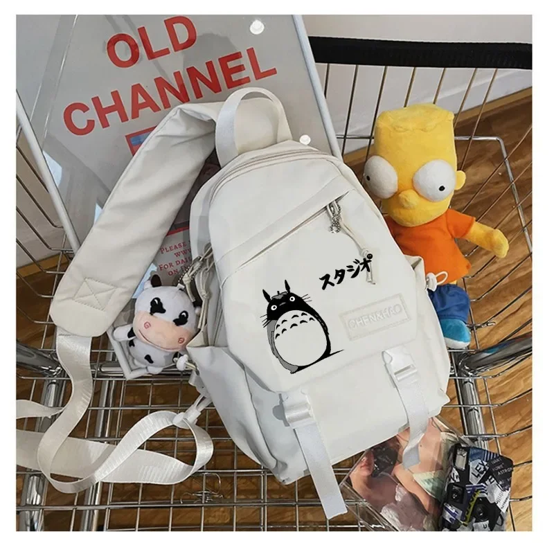 Totoro cartoon anime diagonal cross bag casual men and women college students shoulder bag fashionable chest bag gift