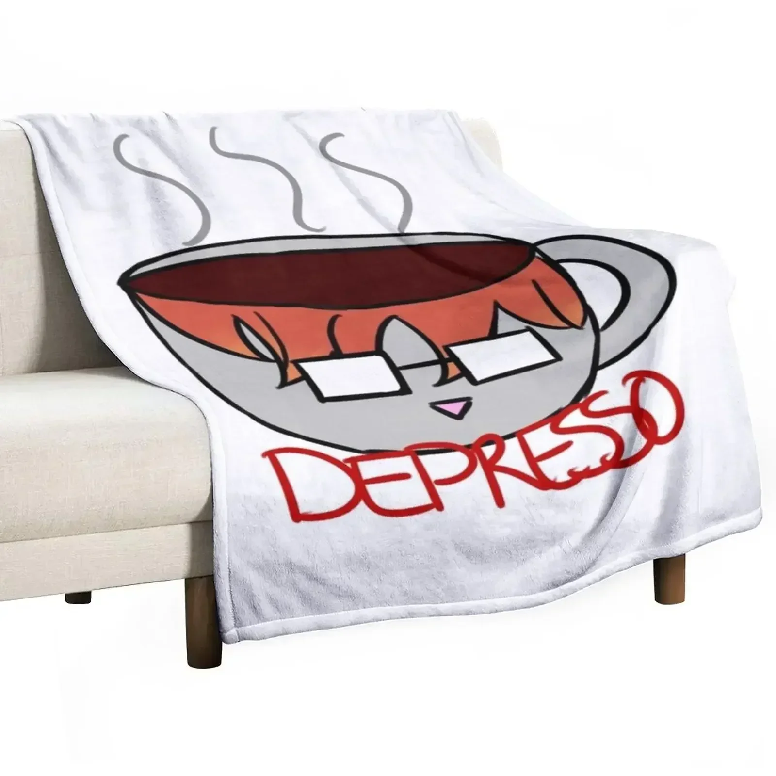 

707 - Depresso Throw Blanket Softest Winter beds Blankets