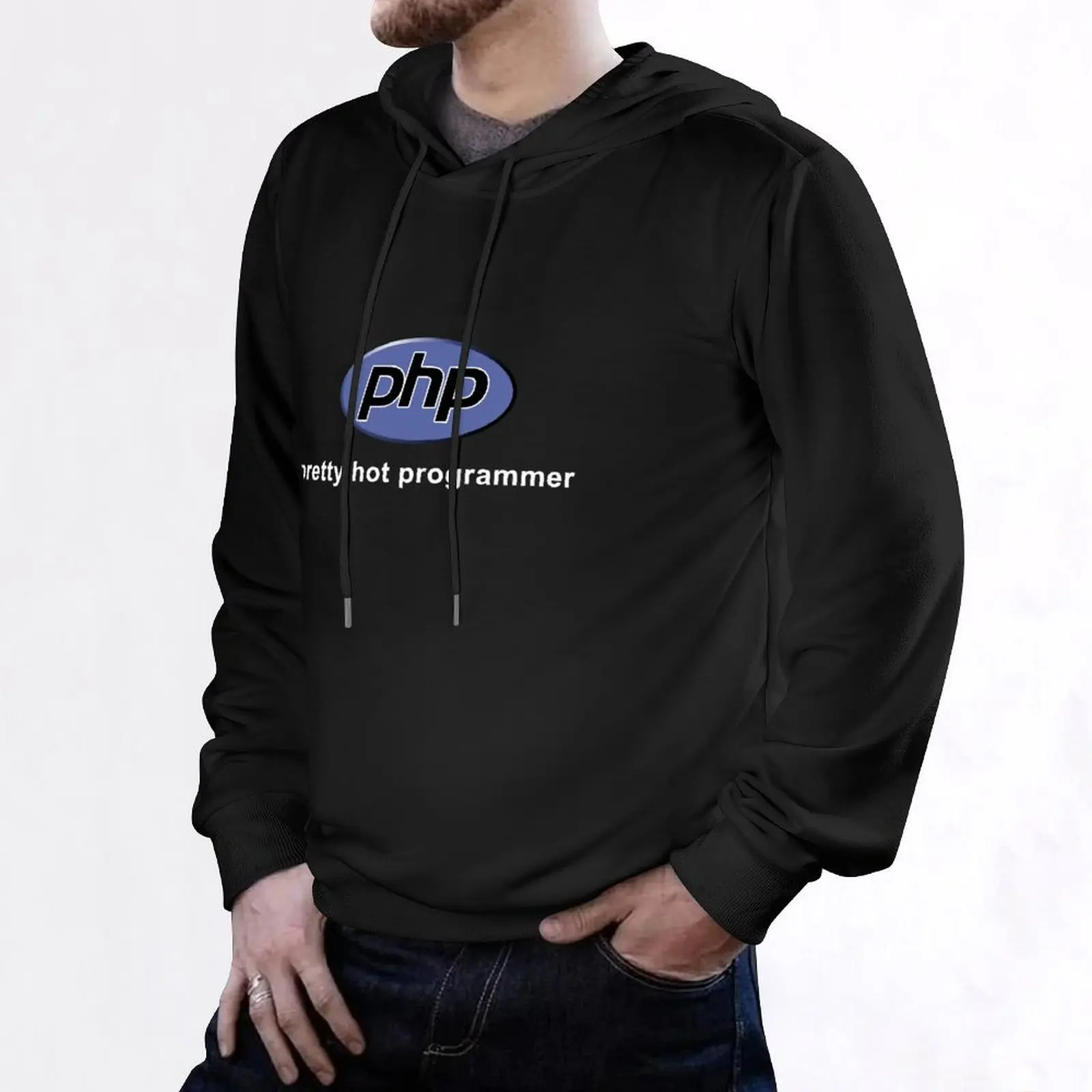 Php - بلوزة بقلنسوة Pretty Hot Programmer ملابس رجالية مجموعة قمصان رياضية للرجال ملابس رجالية بقلنسوة جرافيك