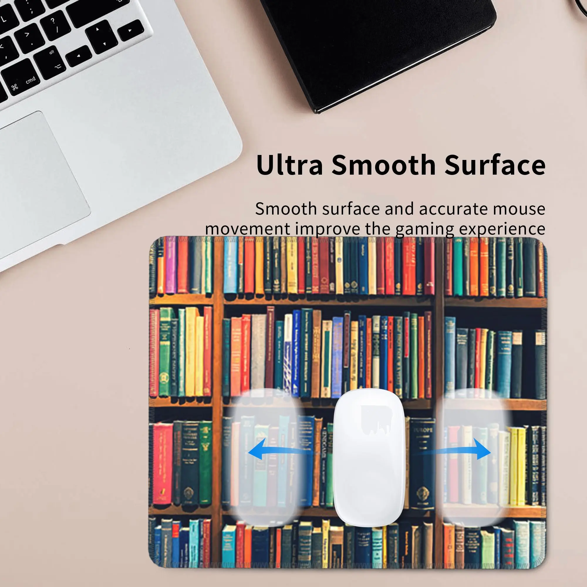 Education Library Book Mouse Pad Computer Keyboard Mouse Mat Gamer PC Laptop Desk Mat Office Accessories Table Mats
