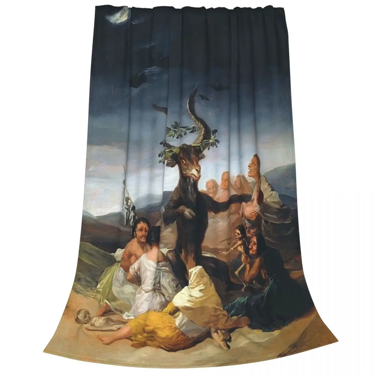 Witches Sabbath By Francisco Goya (1798) Blankets Flannel Breathable Sofa Throw Blankets For Couch Travel Throws Bedspread Quilt