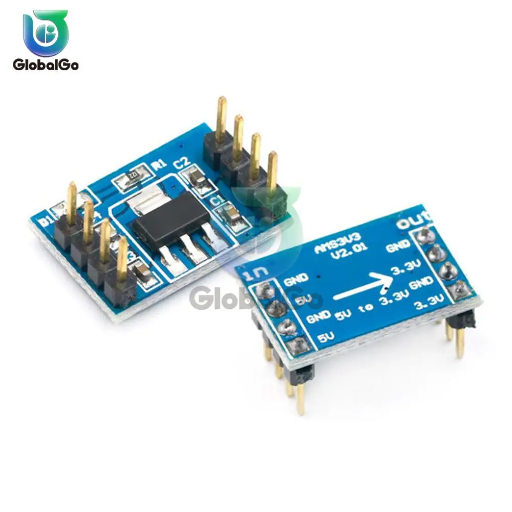 3.3V Voltage Regulator Module AMS1117 Voltage Regulator chip DC4.5V--7V to 3.3V module Dual Channel easy connection