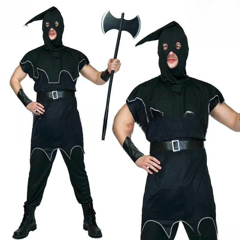loween Festival Masquerade Par Performance Costume Stage Role Play Adult Executioner Outfit Women's Ethnic Stage Wear