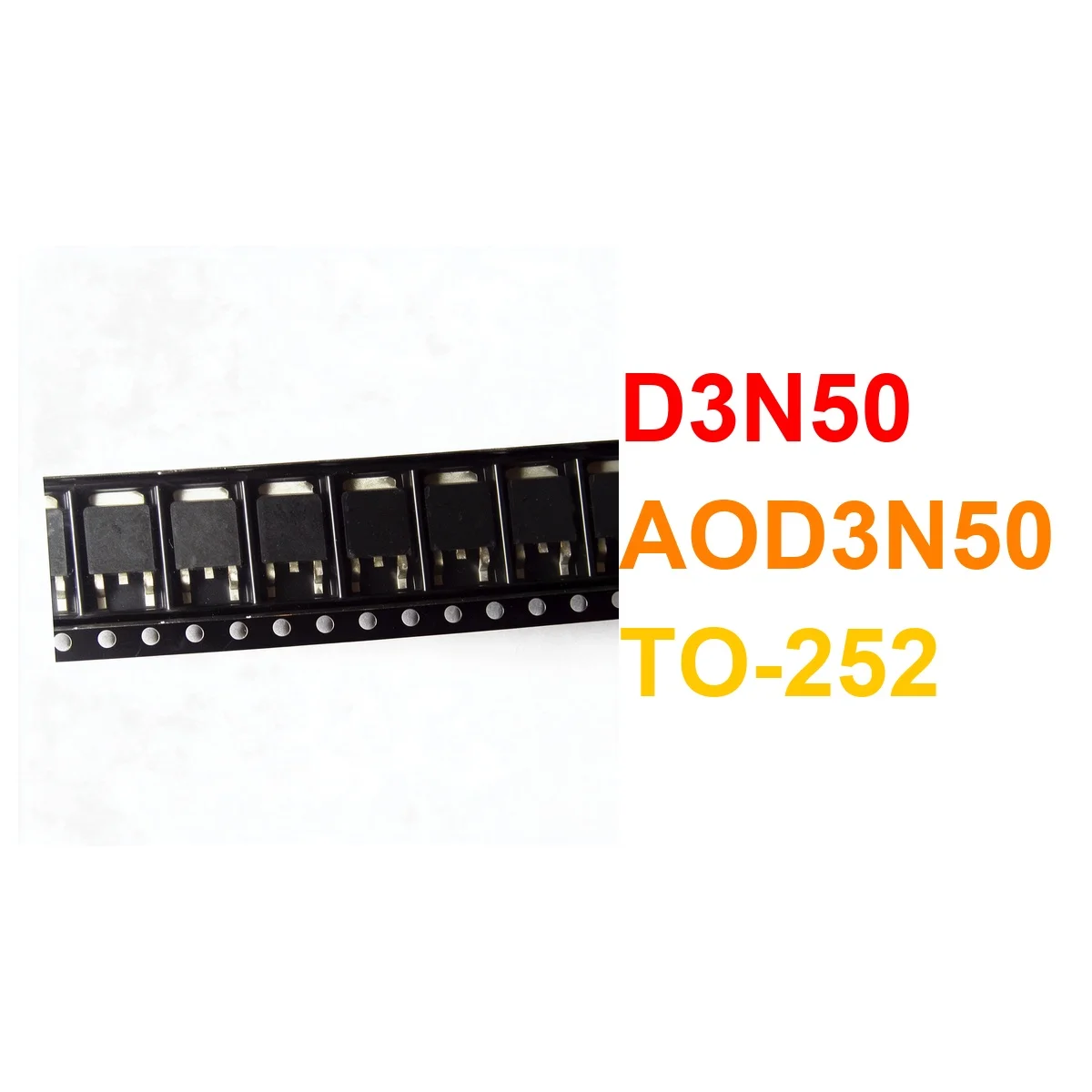 (10piece) D3N50 AOD3N50 TO-252 Chipset