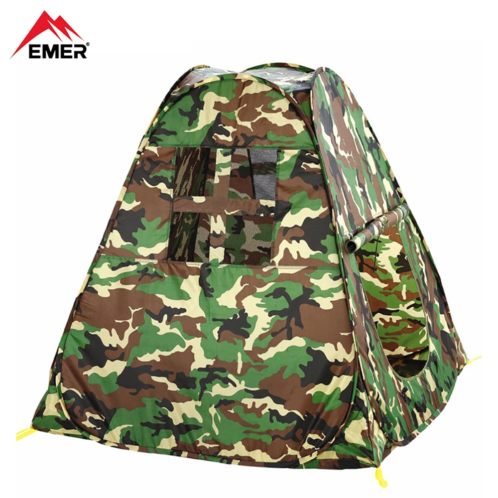 

EMER Outdoor Camouflage Bird Watching Camping Tent Portable Play House Children's Tent for Outdoor Shade Sports Beach Air Tent