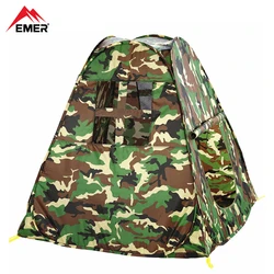 EMER Outdoor Camouflage Bird Watching Camping Tent Portable Play House Children's Tent for Outdoor Shade Sports Beach Air Tent