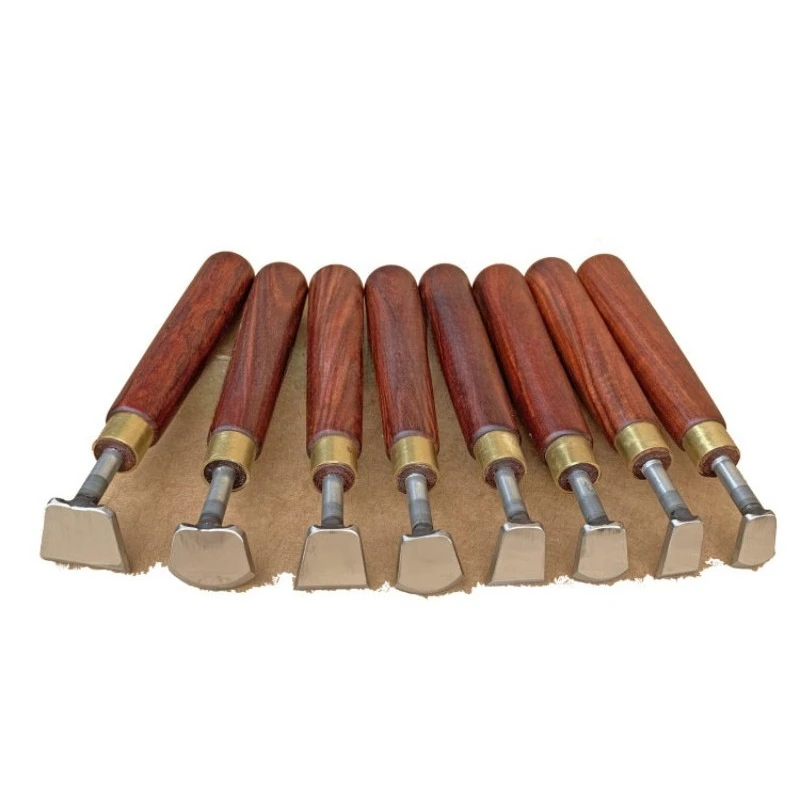 Antelope horn  silk mahogany scraping woodworking hook knife scraping open scraping woodworking white steel scraper sharp