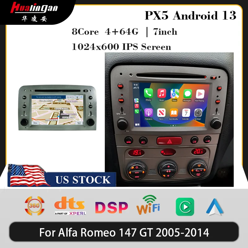 Car Radio for Alfa Romeo 147 Android Radio Android Multimedia Alfa Romeo GT Navigation Alfa Romeo Car Android Navigation CarPlay