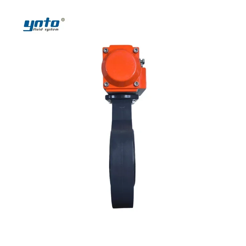 YNTO Valvole a farfalla azionate pneumatiche industriali personalizzate da 4 pollici Controllo del flusso Valvola a farfalla Pn16 Pvc Pp da 3 pollici 6 per il fuoco