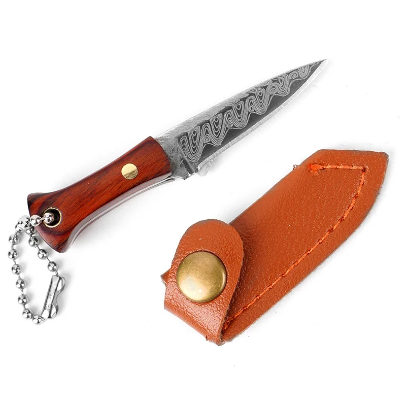 Mini Keychain Knife Outdoor Non Folding Gift Knife Box Opening Knife Creative Gift Knife Portable