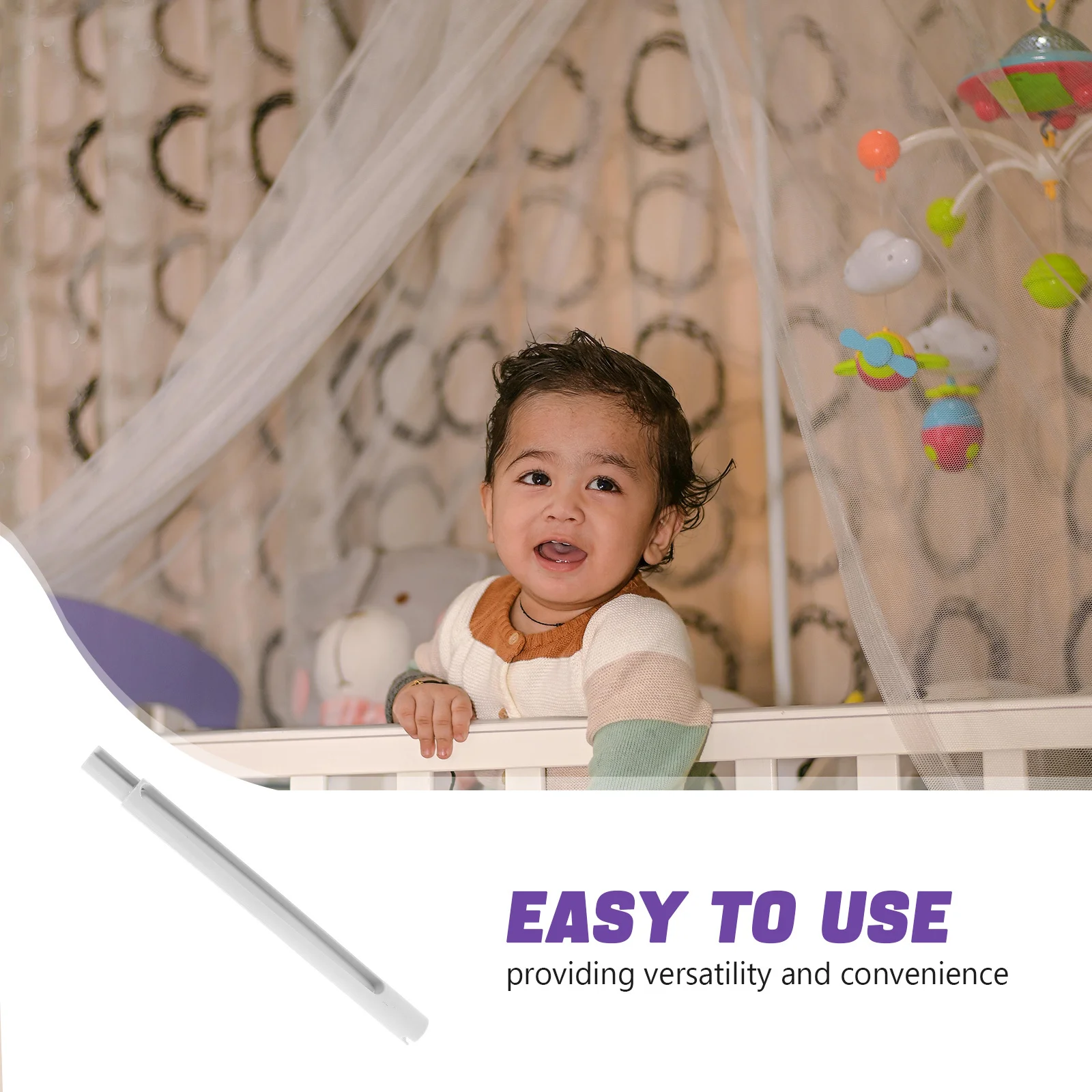 20 cm baby mobiele hanger voor wieg verstelbare houder beugel diy kinderkamer mobiele arm spanstang eenvoudig te installeren lichtgewicht stevig