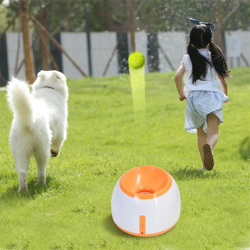 Dogs Ball Thrower Automatic Serving Machine Timing Adjustable Distance Tennis Balls Transmitter Dog Toys Pet Products