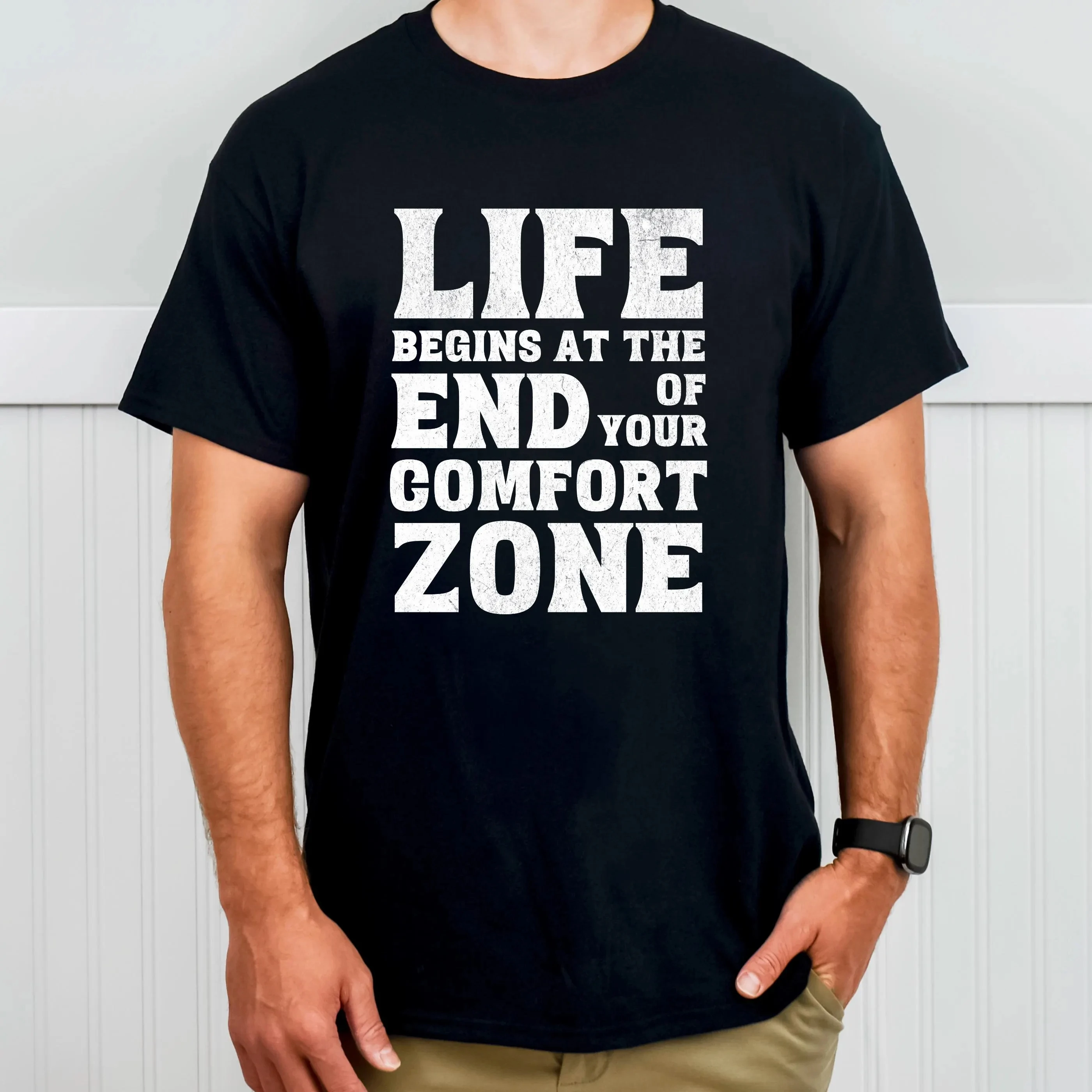 Daily Casual Fashion Tops, Inspirational Declarations in Various Colors in Loose T-shirts, Unisex Shirts for Both Men and Women