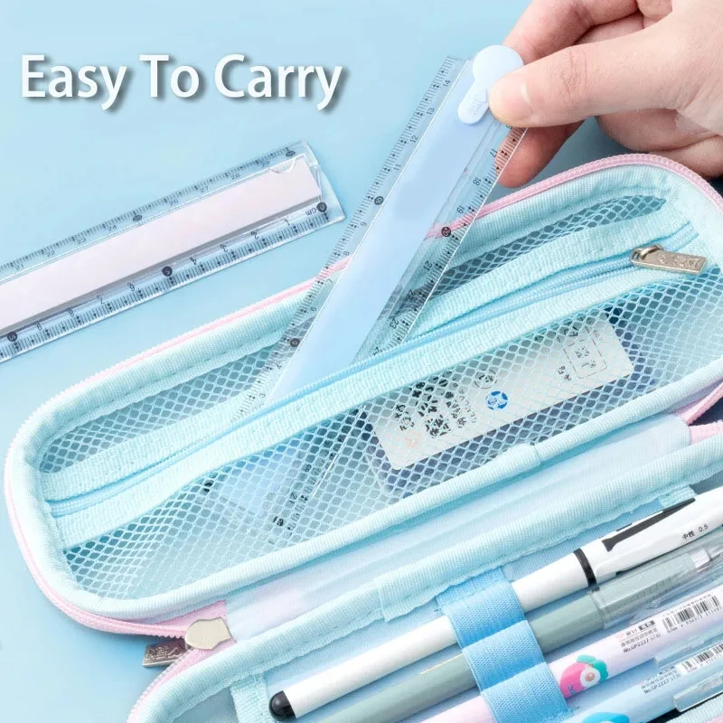 30CM Folding Ruler Straight Ruler Geometric Figure Drawing And Painting Plastic Ruler Perfect for School and Office Supplies