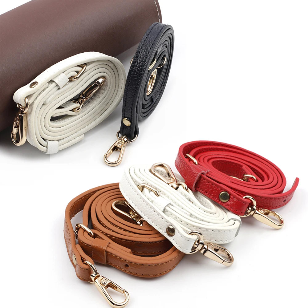 

120cm Genuine Leather Bags Strap Adjustable Replacement Shoulder Crossbody Strap Belt for Women Handbags Purse DIY Accessories
