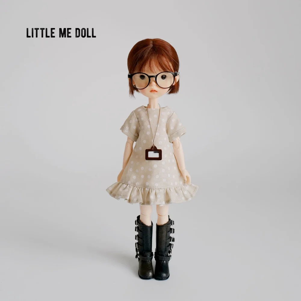 

【No Figure】Handmade Female Doll's Clothing Accessories Retro Lace Dress Fit Girl Action Figure Model For Azone Ob22 Ob24 Blyth