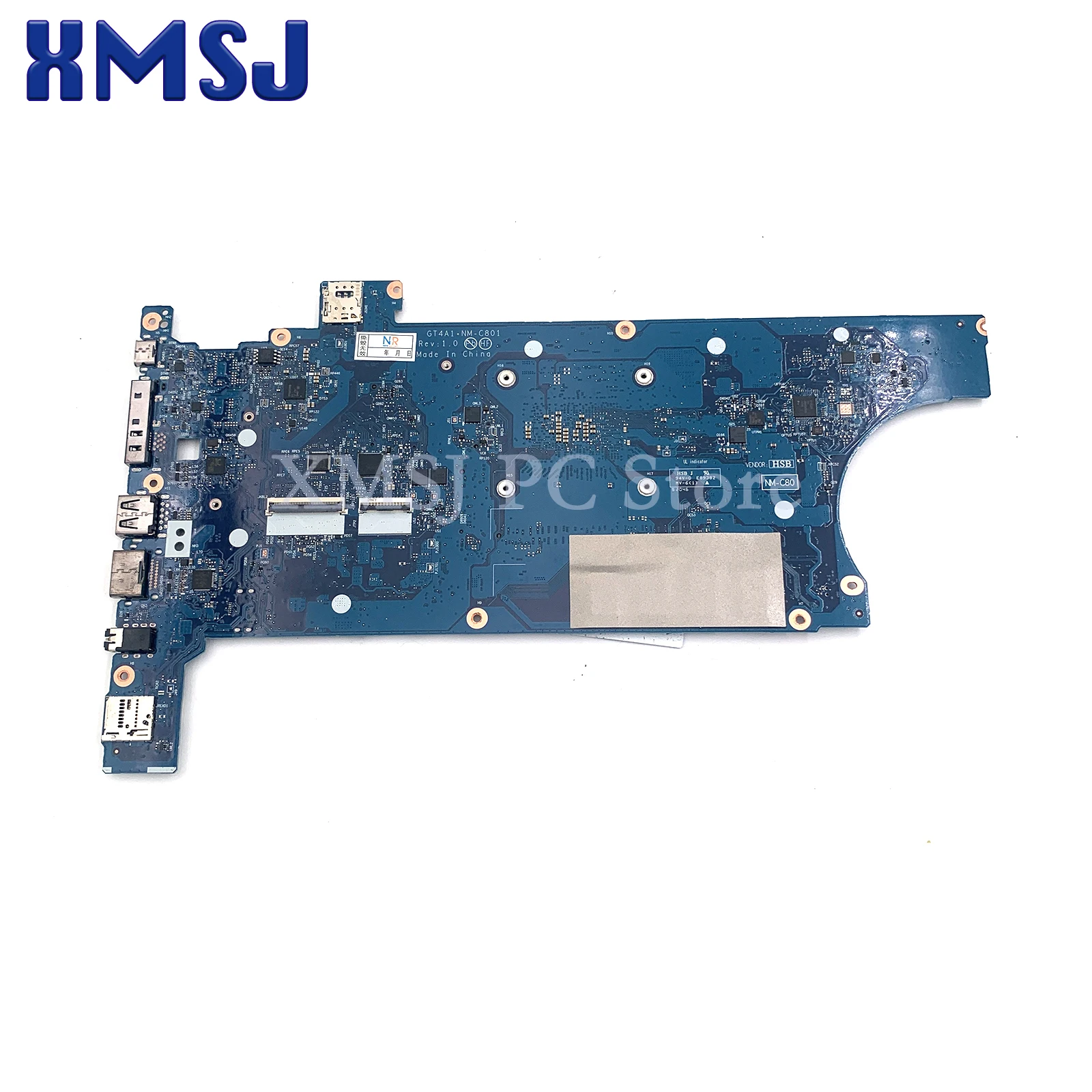 For LENOVO ThinkPad P14S Gen 1 T14 Gen 1 Laptop motherboard NM-C801 with CPU R3-4450U R5-4650U R7-4750U RAM-8G/16G 100% test