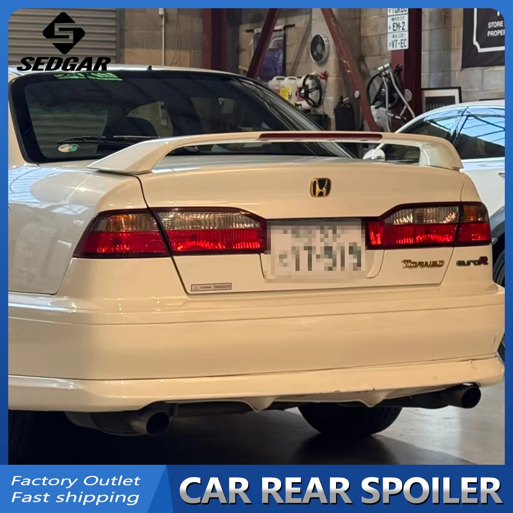 For 1998--2002 Honda Accord Torneo CL1 Euro R High Quality ABS Plastic Gloss Black Spoiler Trunk Boot Wing Spoiler Accessories