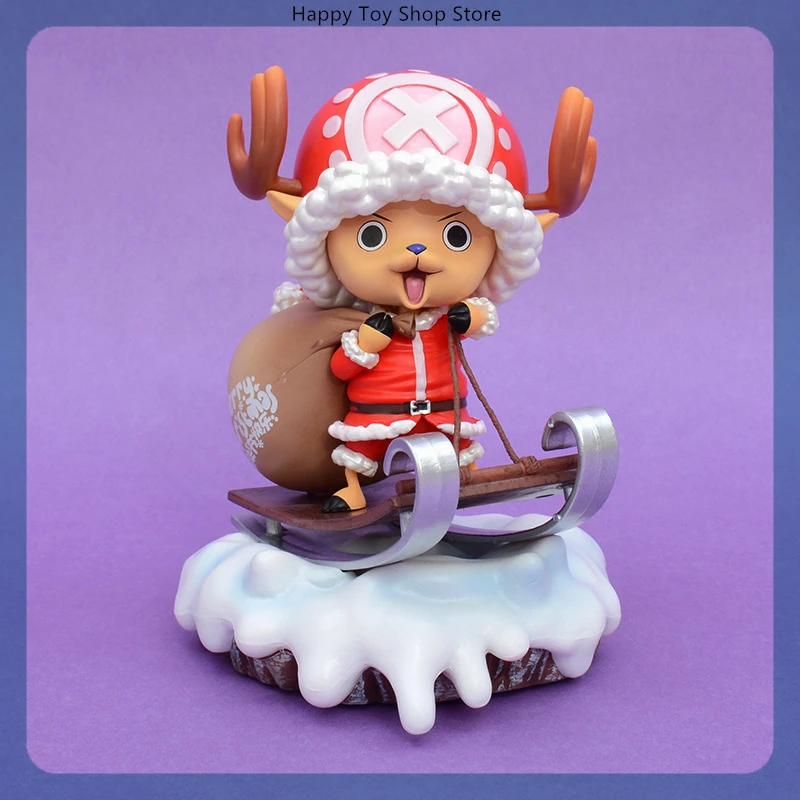 

16cm One Piece Tony Tony Chopper Christmas Elk Anime Figure Model Statue Collection Desktop Decoration Ornament Toy Holiday Gift