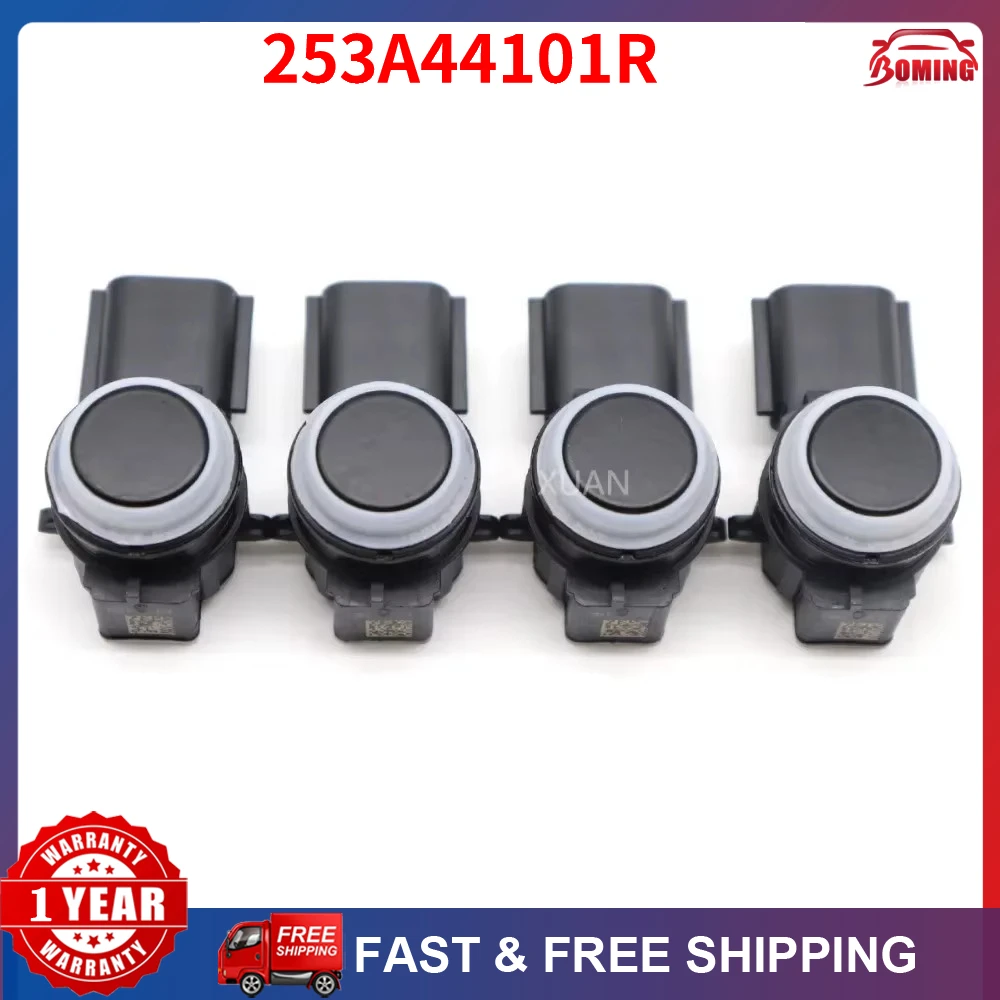 253A4-4101R 4Pcs/lot  253A44101R For Renault Clio E-Space Kadjar Koleos Megane Scenic Captur NEW Black Car PDC Parking Sensor