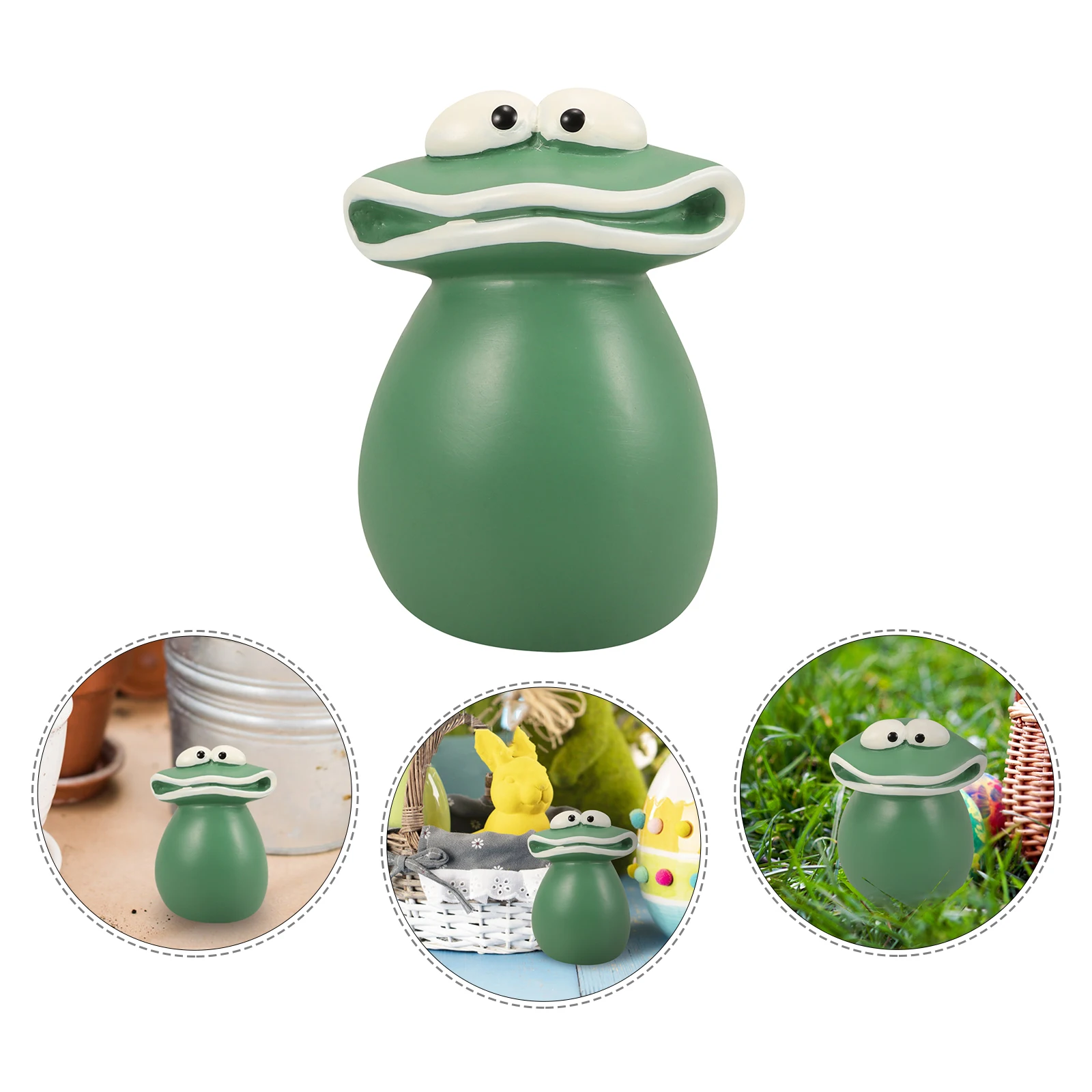 

Garden Frog Statue for Figurine Decor Figure Sculpture Resin Ornament Synthetic Statues Landscape