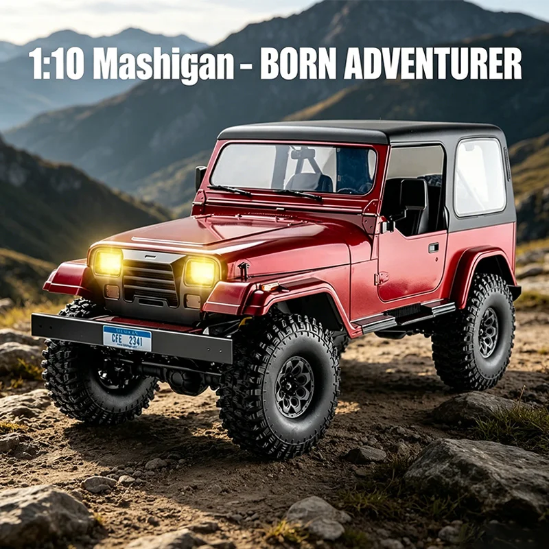 FMS ROCHOBBY 1:10 Mashigan RC Rock Crawler RS Red 4WD Remote