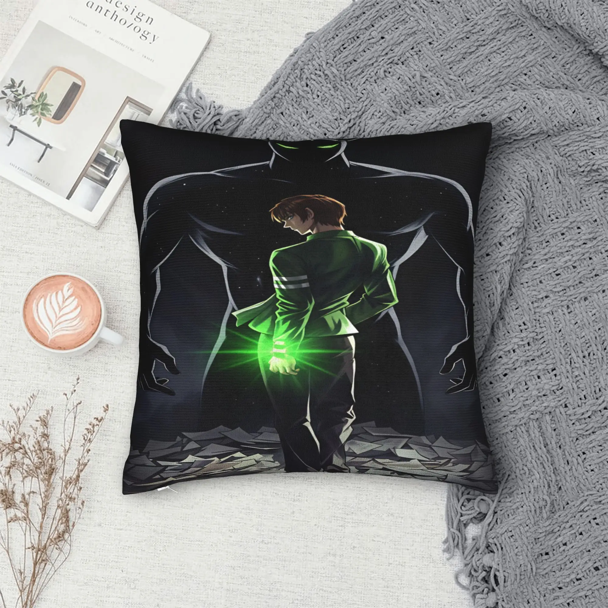 Ben 10 Cartoon Pillow Case  Funny Pillow Cover Square Pillowcases For Chair Sofa Home Decor