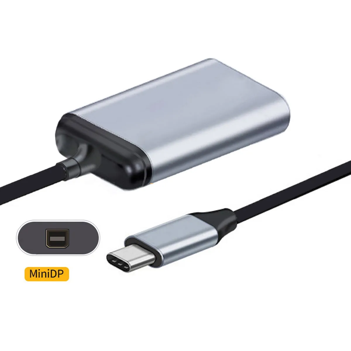 Cablecc USB-C Type C к Мини DP Displayport Кабель-адаптер 4K 2K 60 Гц для планшетов, телефонов и ноутбуков
