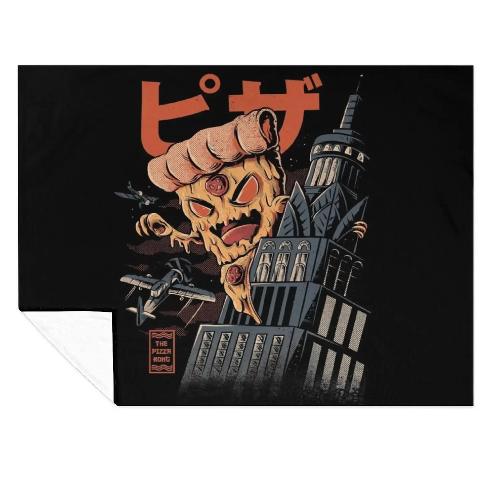 

Pizza Kong Throw Blanket Flannels blankets ands Plaid Summer Blankets