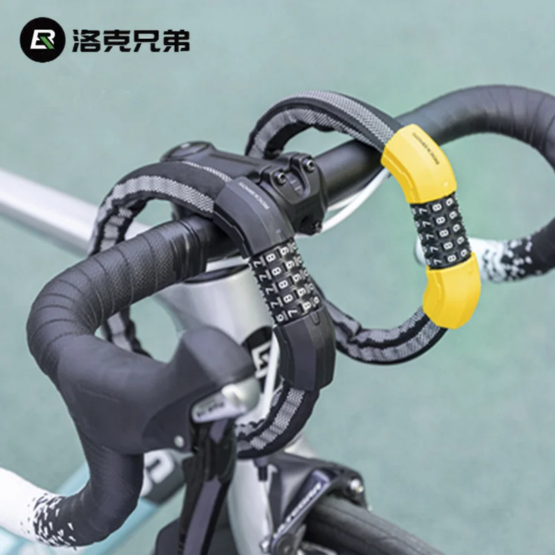 Universal bicycle password anti-theft lock round lock mini portable electric vehicle motorcycle bold cable lock