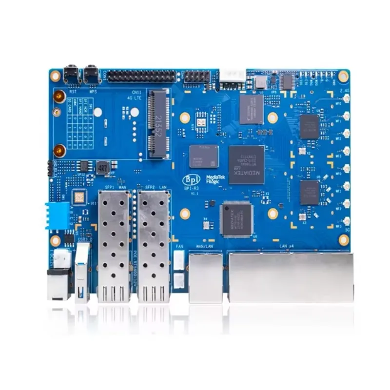 【Hot Sale】Banana Pi Bpi-r3  Mt7986 Quad Core Processor Motherboard 2g Ddr4 8g EMMC Flash Openwrt Open Source Development
