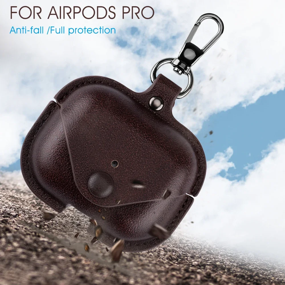 Protective Cover for Apple Airpods 3 2 1 Charging Leather Bluetooth Wireless Earphone Case for AirPods Pro Case with Hook 2025